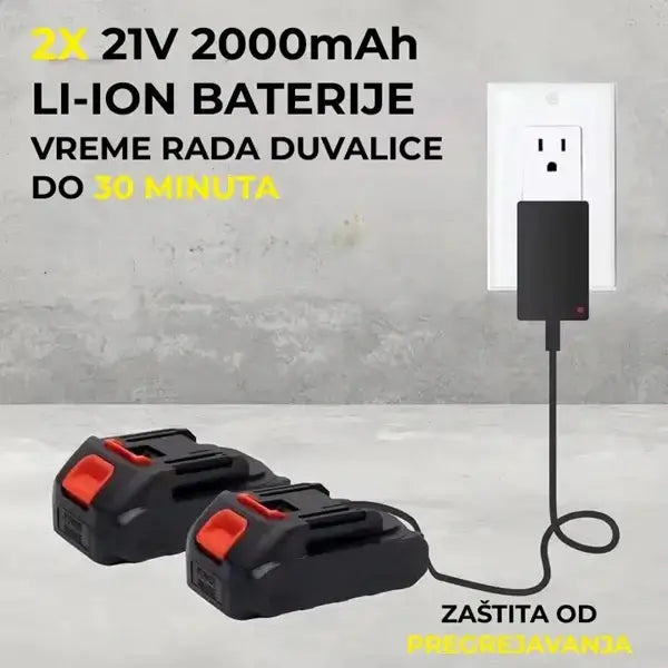 Aku Turbo Fen sa Dve Baterije