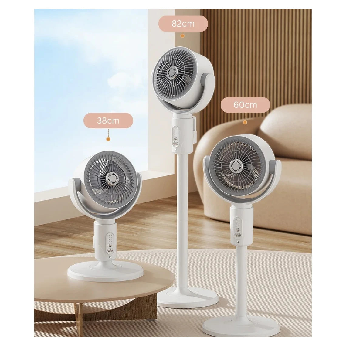 3 u 1 Pametan Ventilator sa Tajmerom, Daljinskim– Ultra Tih