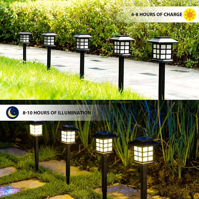 Solarne LED baštenske lampe – set 6 komada