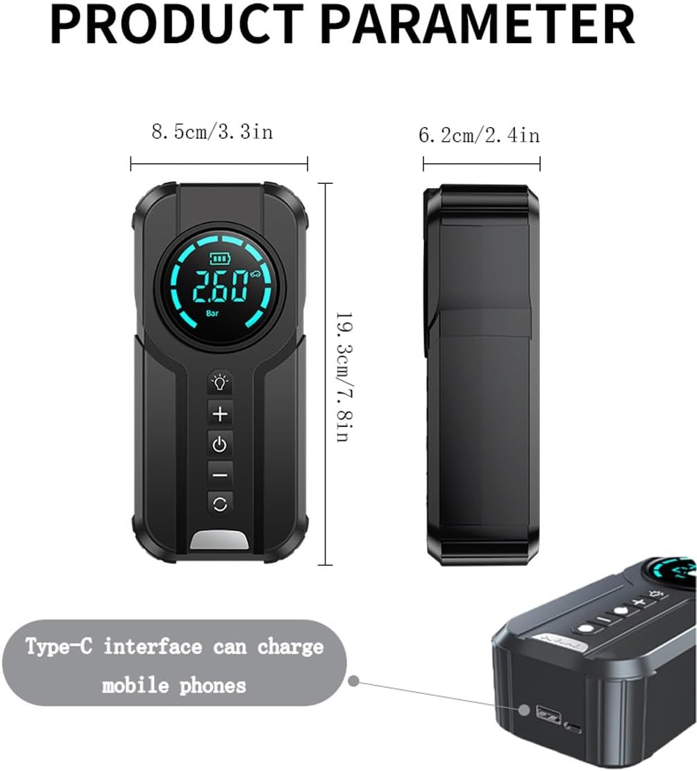 4 u 1 Jump Starter sa Pumpom