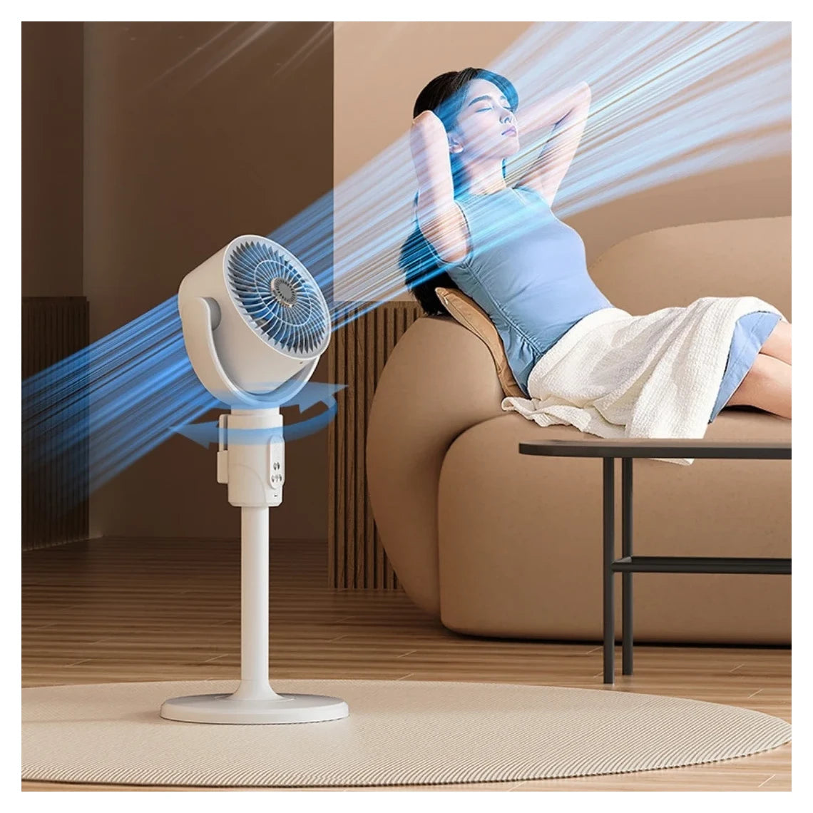 3 u 1 Pametan Ventilator sa Tajmerom, Daljinskim– Ultra Tih