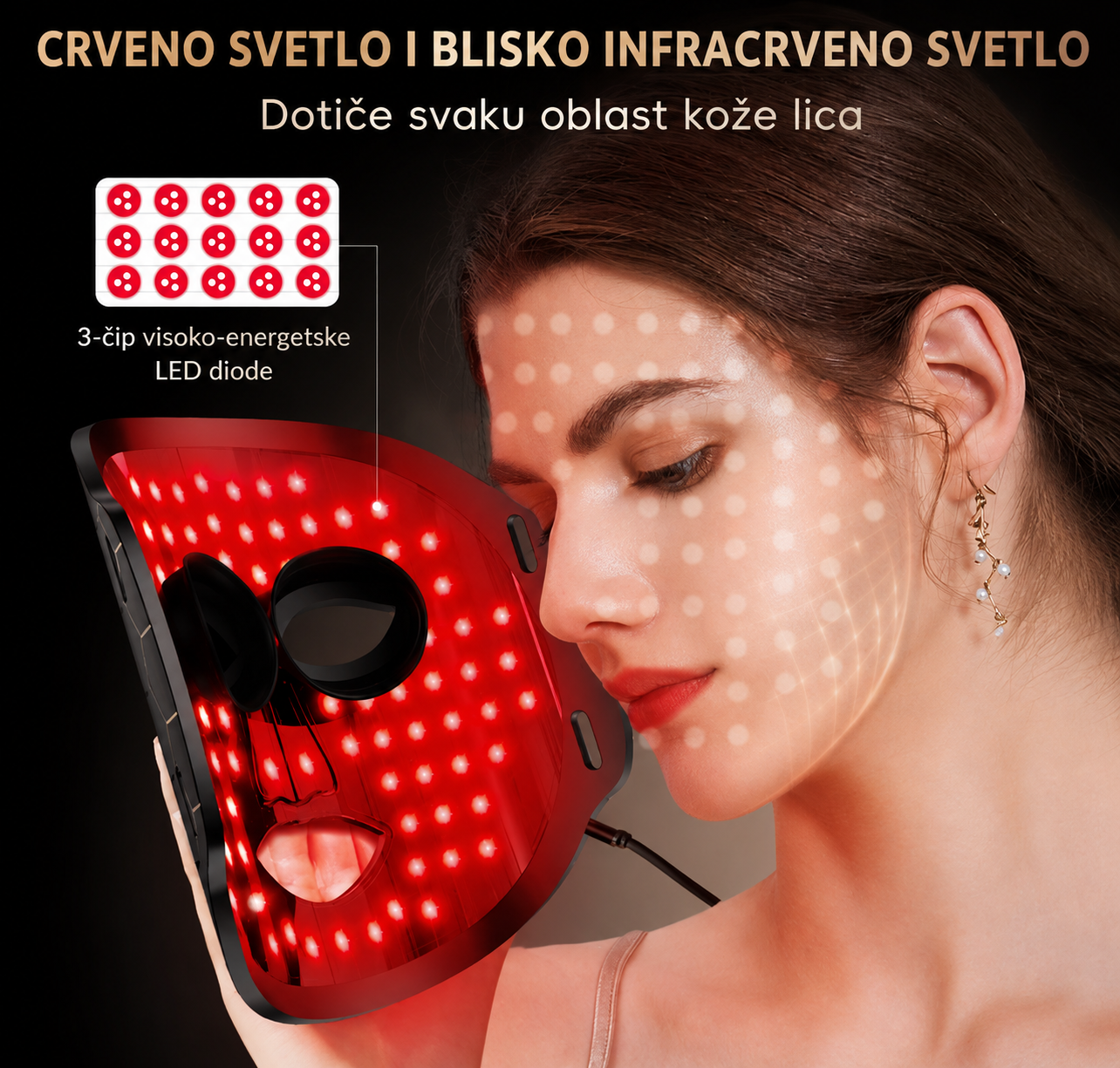 LED Maska za Lice 7 Boja