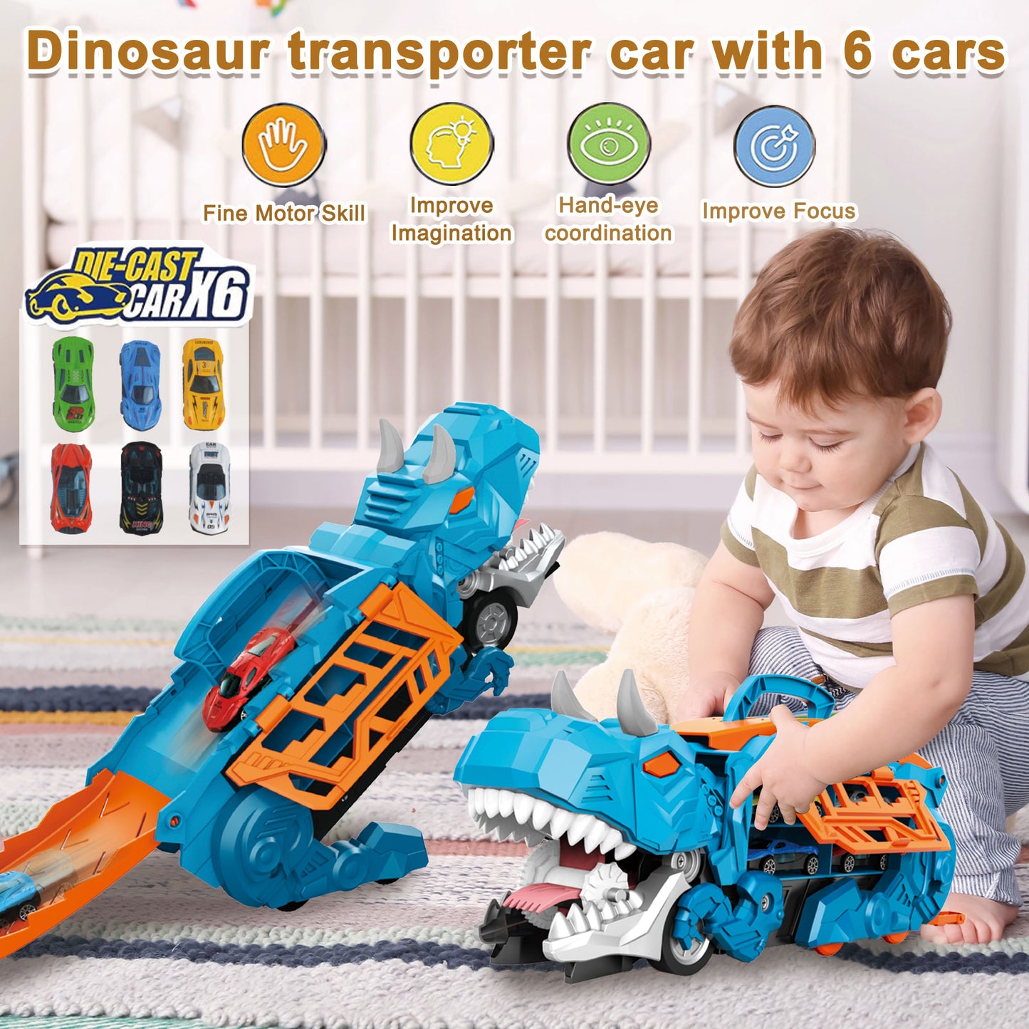 Kamion Dinosaurus 2u1