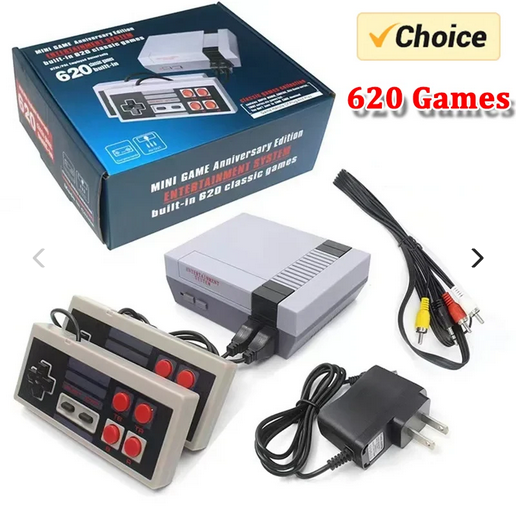 MINI NES RETRO KONZOLA SA 620 UGRAĐENIH IGRICA I 2 DŽOJSTIKA