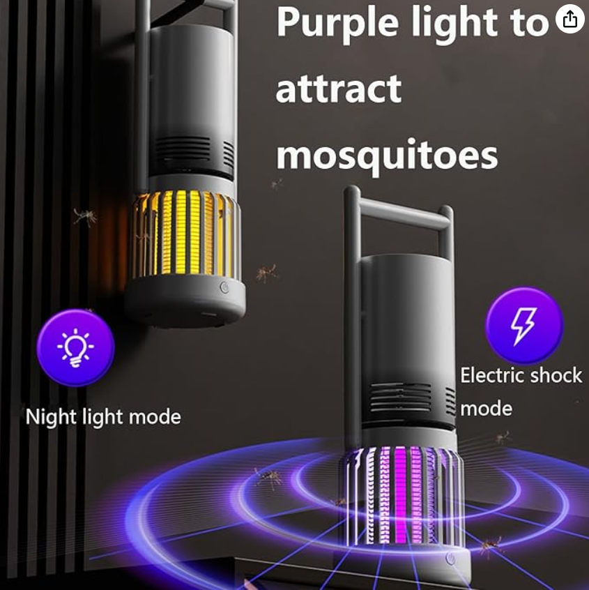 3 u 1 Zaštita od Komaraca – Ventilator, Lampa, Zapper