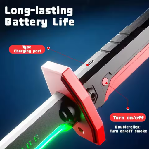 LED SVETLEĆI MAČ SA SPRAY EFEKTOM