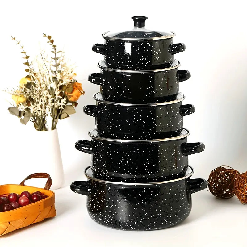 Premium Enamel Set od 5 Šerpi