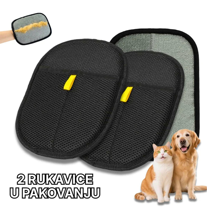 Rukavica za Uklanjanje Dlaka Ljubimaca - 1+1 Gratis