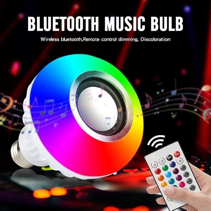 LED Music sijalica 3u1 sa Bluetooth zvučnikom – 1+1 GRATIS