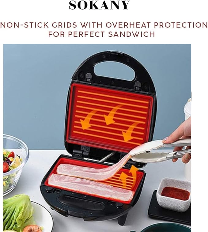 SOKANY Grill Toster 800W