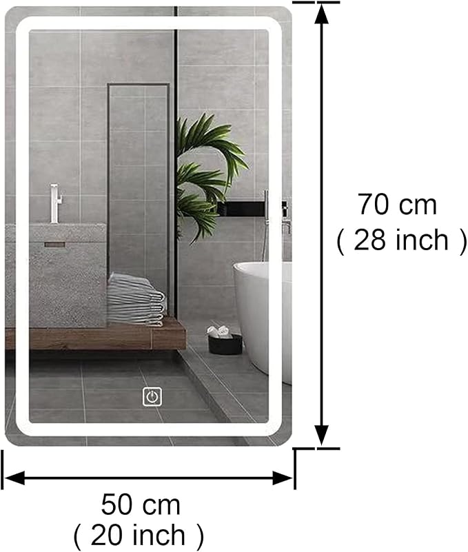 LumiTouch – LED kupatilsko ogledalo sa Touch prekidačem 50×70 cm