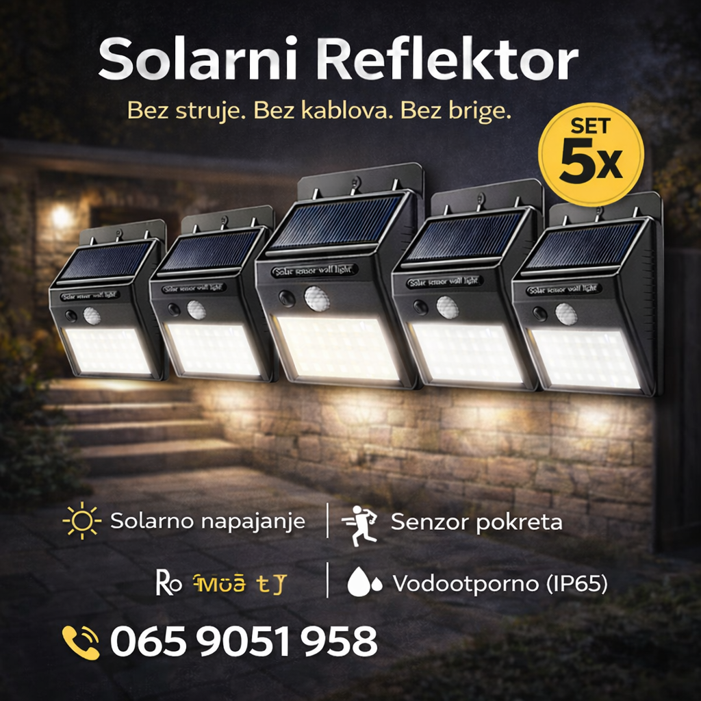 Solarni Reflektor - SET 5 KOMADA