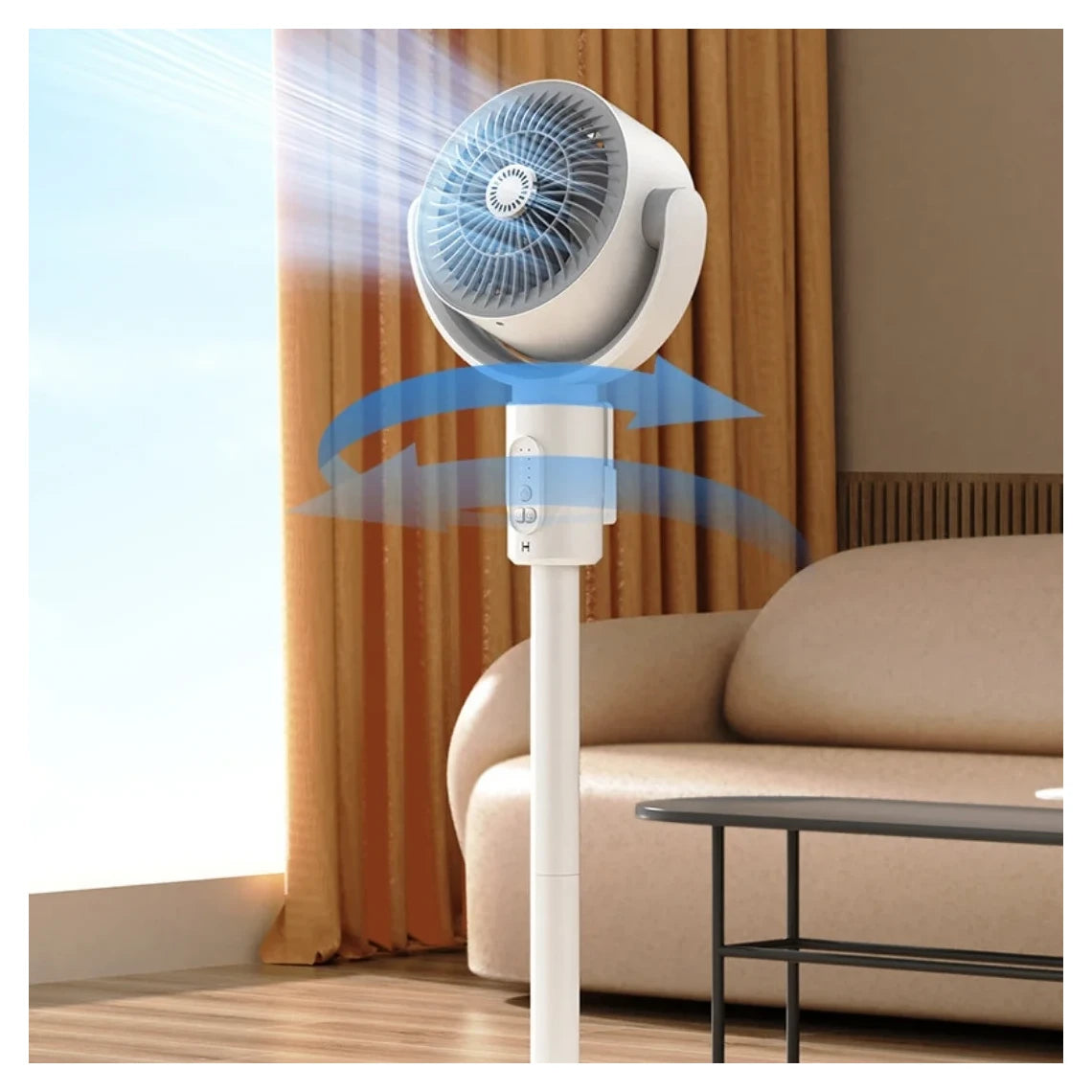 3 u 1 Pametan Ventilator sa Tajmerom, Daljinskim– Ultra Tih