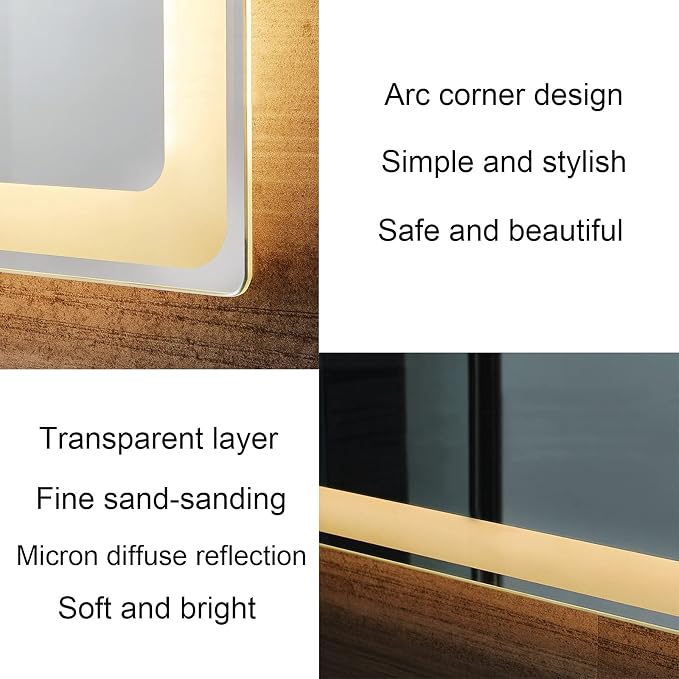 LumiTouch – LED kupatilsko ogledalo sa Touch prekidačem 50×70 cm