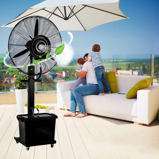 Profesionalni Ventilator sa Misting Sistemom