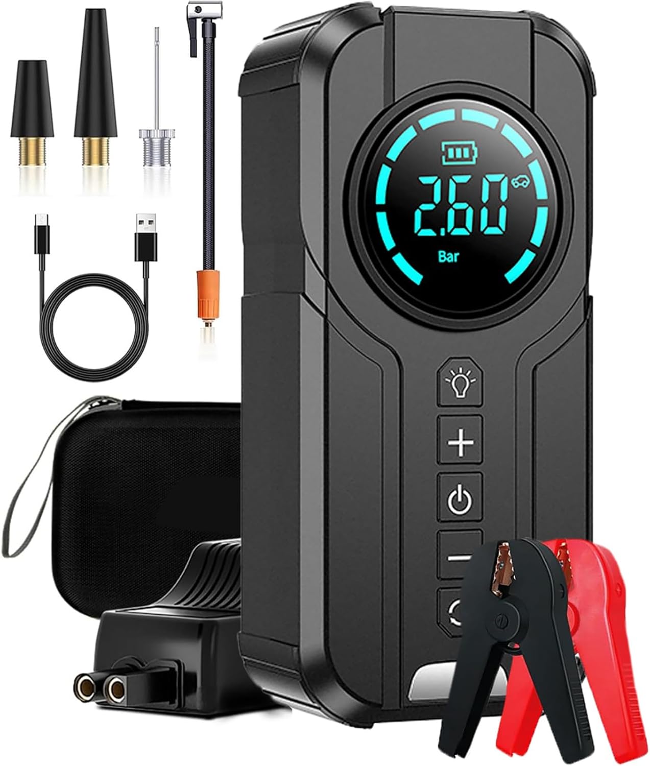 4 u 1 Jump Starter sa Pumpom