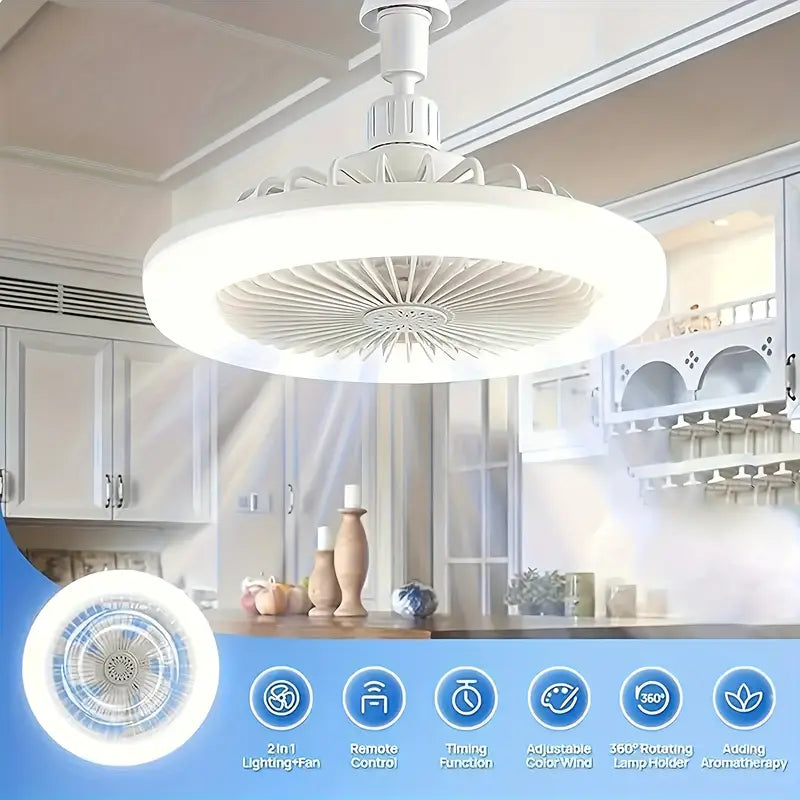 3 u 1 Plafonski Ventilator sa Svetlom i Aromom + Daljinski – 1+1 GRATIS!