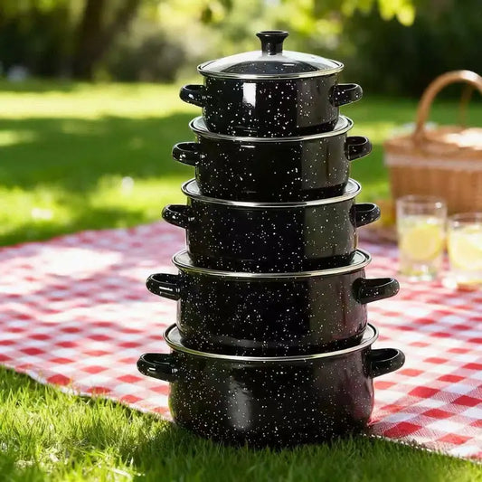 Premium Enamel Set od 5 Šerpi