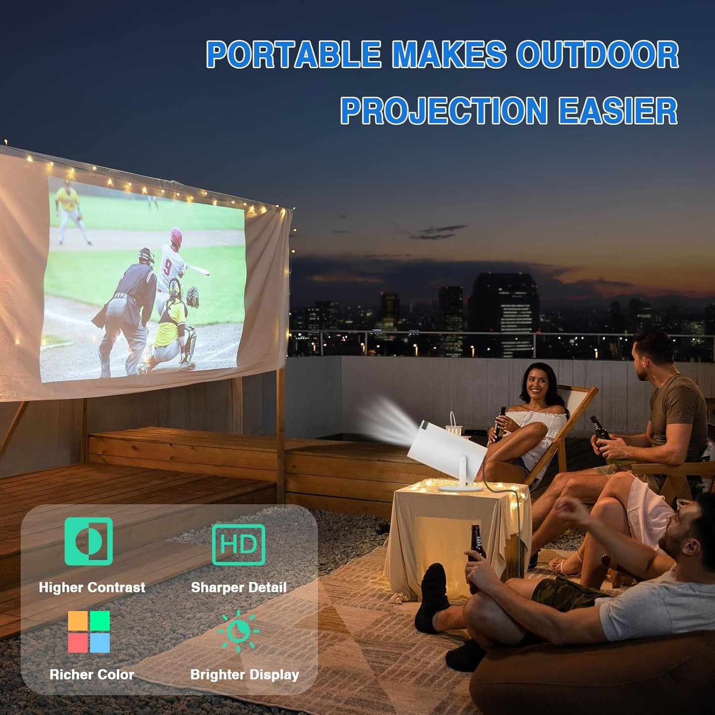 P30MAX Game Projector + 2 Dzojstika