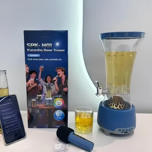 Točilica Bluetooth Zvučnik sa mikrofonom i LED svetlima