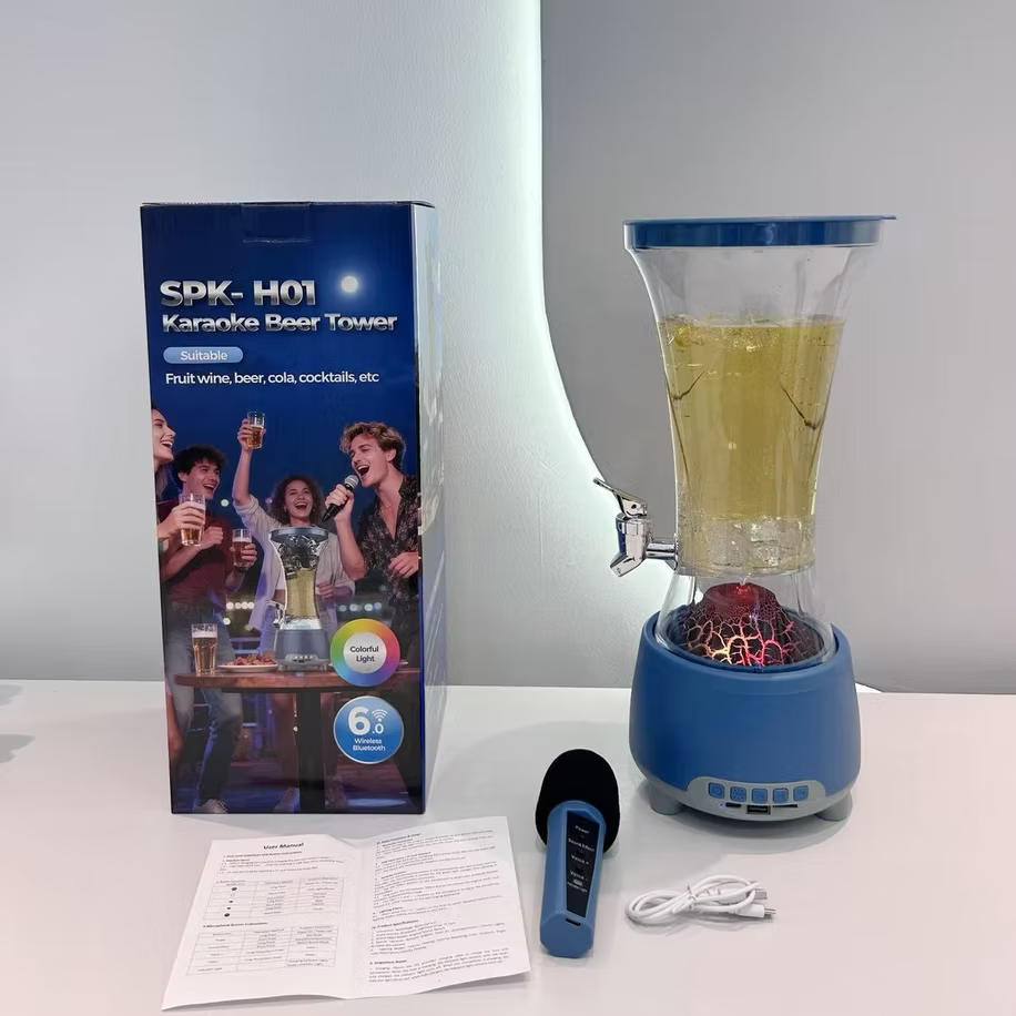 Točilica Bluetooth Zvučnik sa mikrofonom i LED svetlima