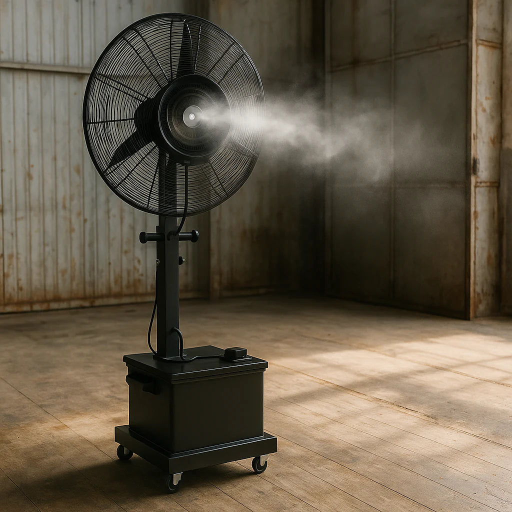 Profesionalni Ventilator sa Misting Sistemom
