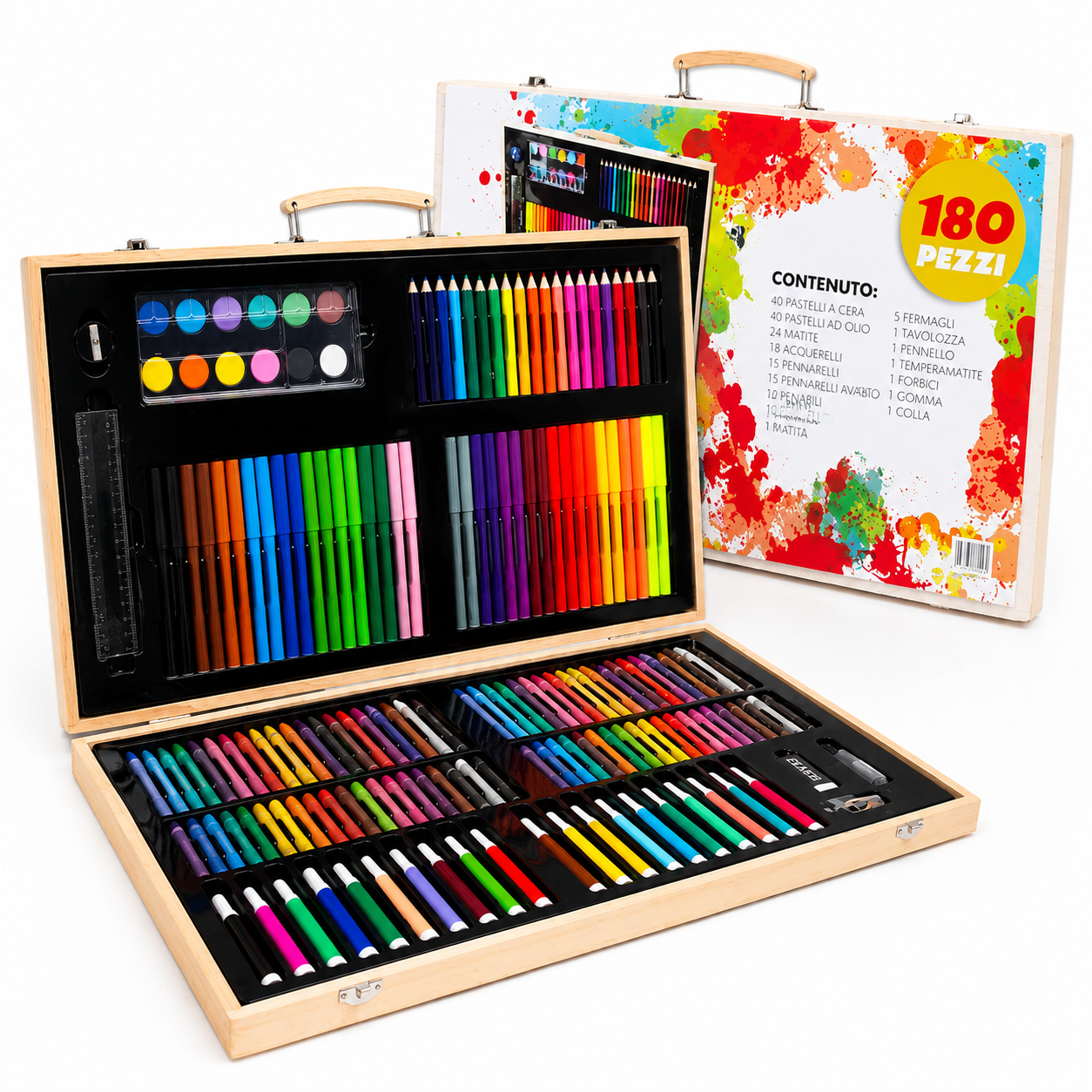 ArtBox – Veliki drveni likovni set 180 delova