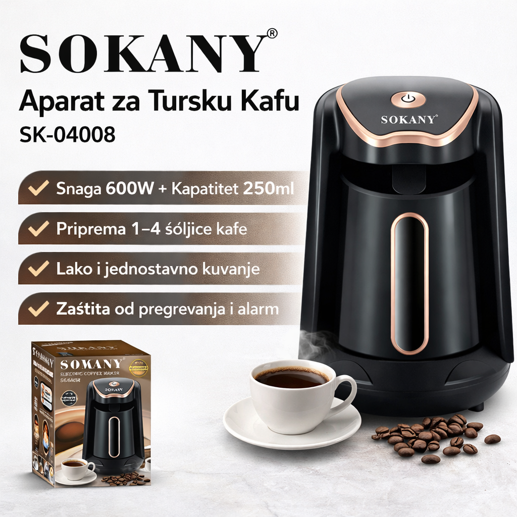 SOKANY Aparat za Tursku Kafu 600W