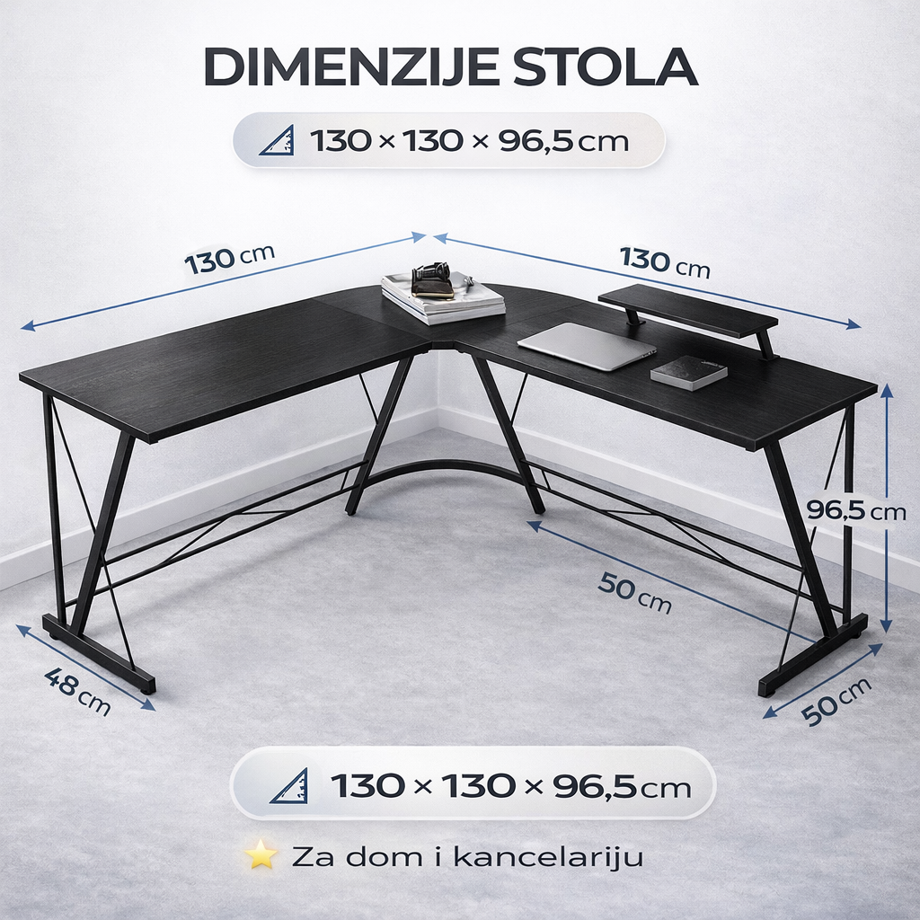 Višenamenski ugaoni radni sto