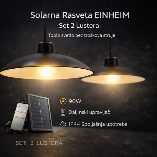 Solarna Rasveta EINHEIM – Set 2 Lusterа