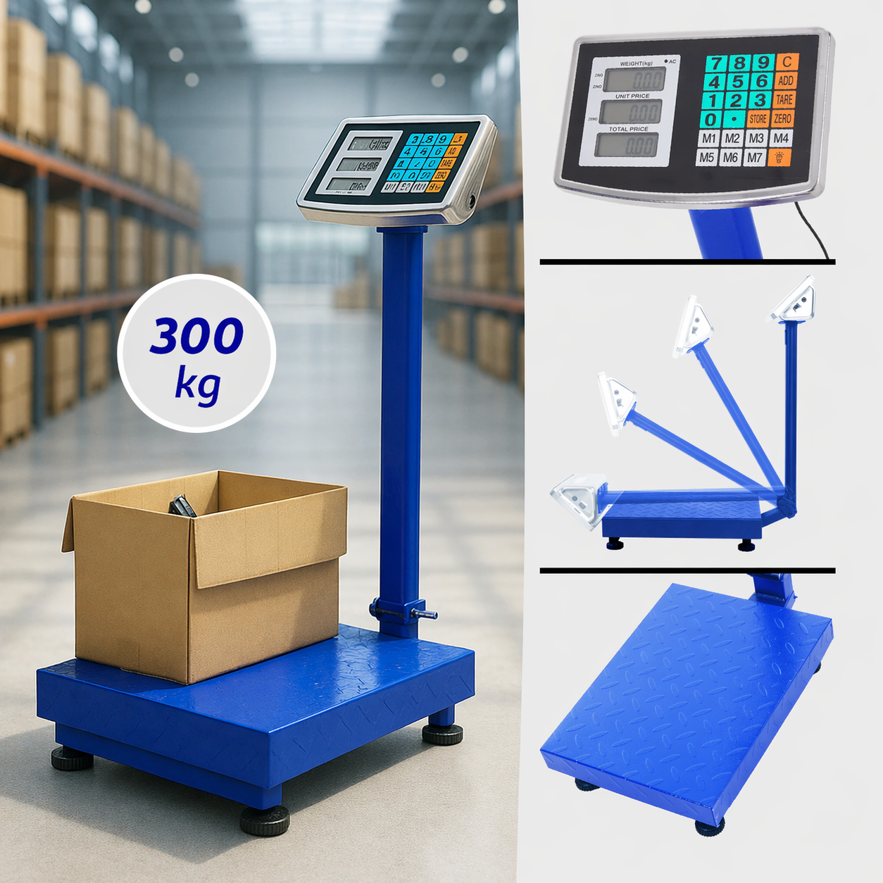 INDUSTRIJSKA DIGITALNA VAGA DO 300 KG