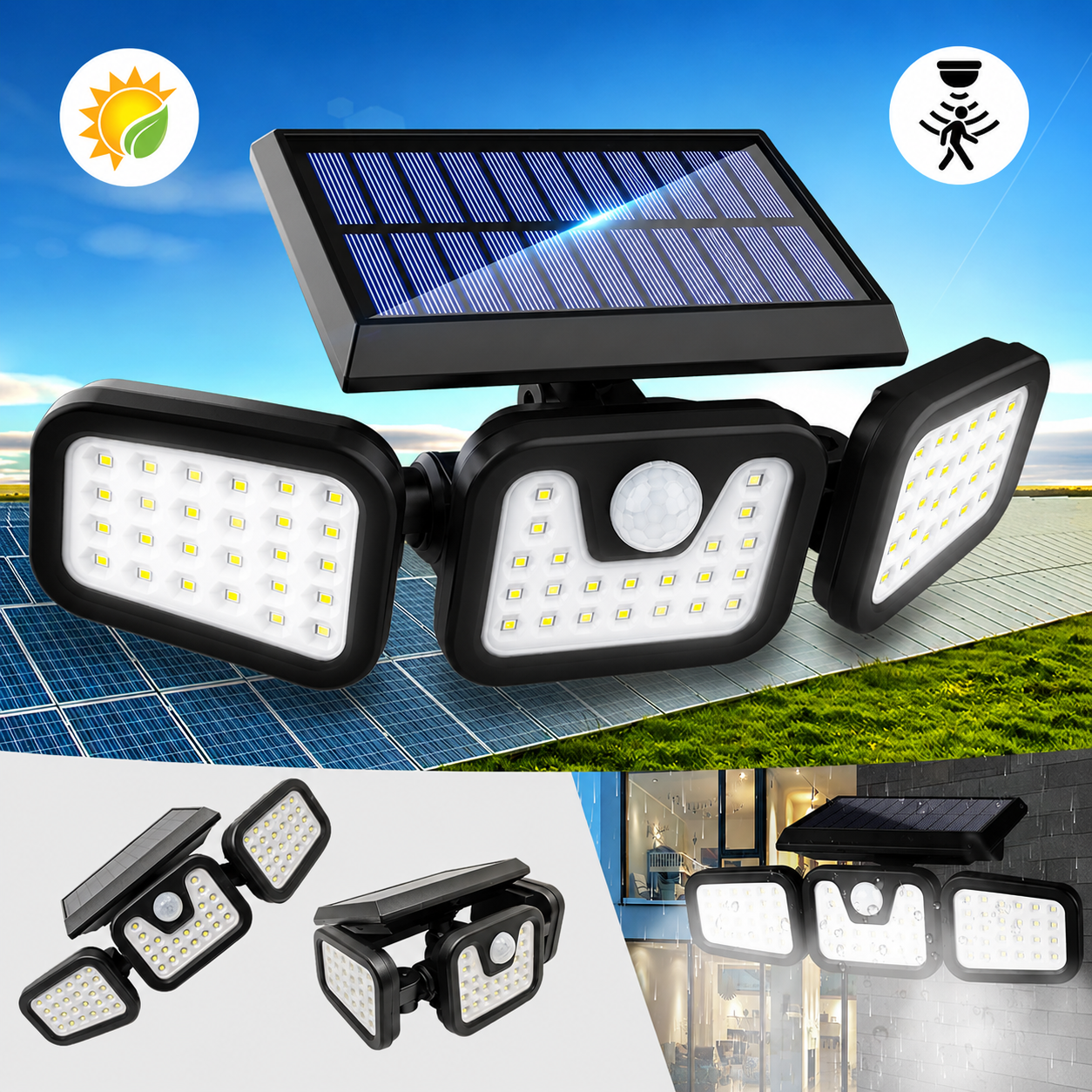 Trostrani solarni reflektor