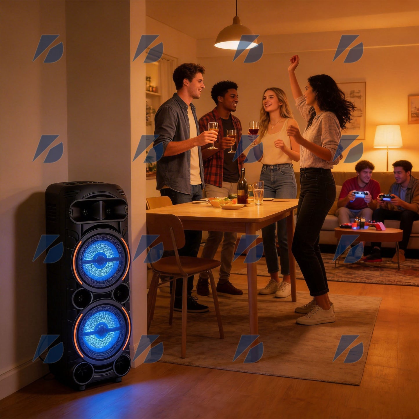 PartyBox Duo Karaoke zvučnik sa 2 bežična mikrofona