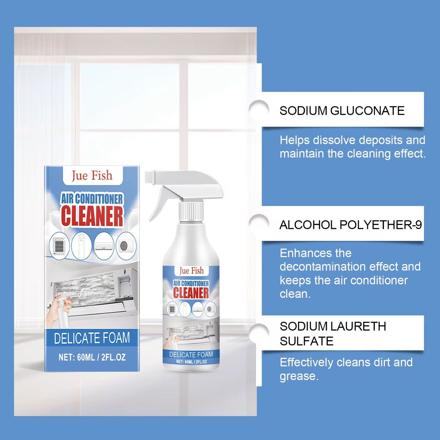 Pena za čišćenje klima uređaja 60 ml – 1+1 GRATIS