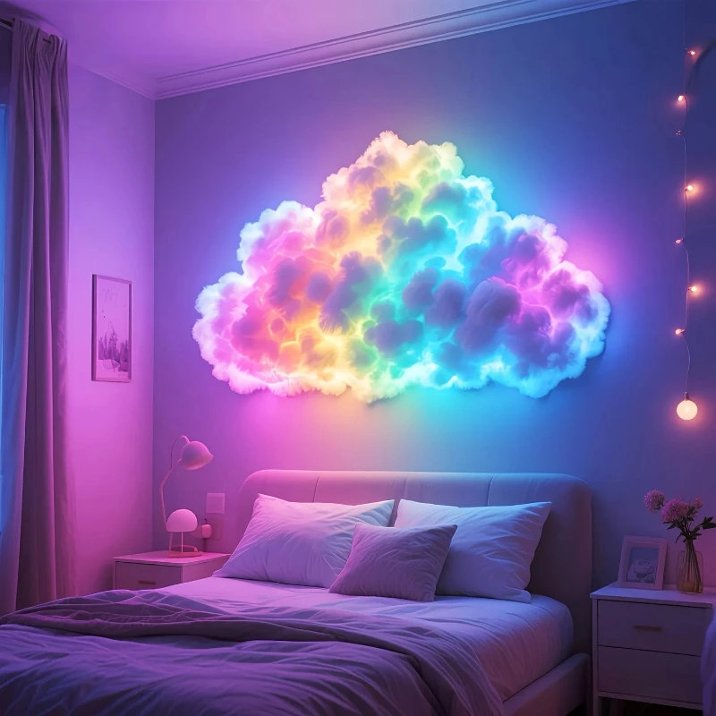 3D RGB LED oblak sa svetlosnim efektima – 200 cm