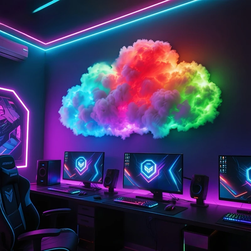 3D RGB LED oblak sa svetlosnim efektima – 200 cm