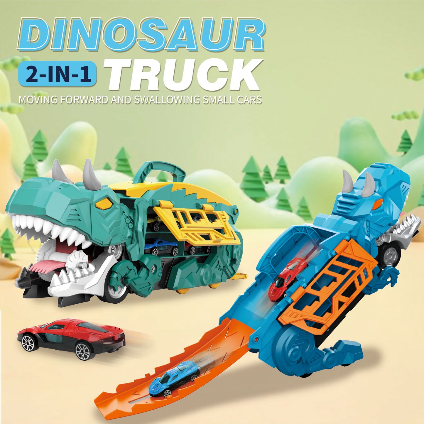 Kamion Dinosaurus 2u1