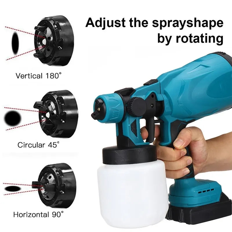 Aku pištolj za farbanje 800w + dve baterije