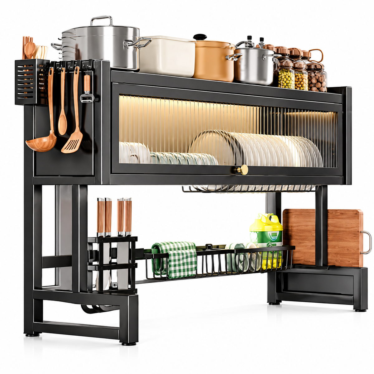 Kuhinjski organizator iznad sudopere 2u1