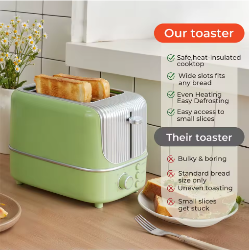 Premium toster 800W