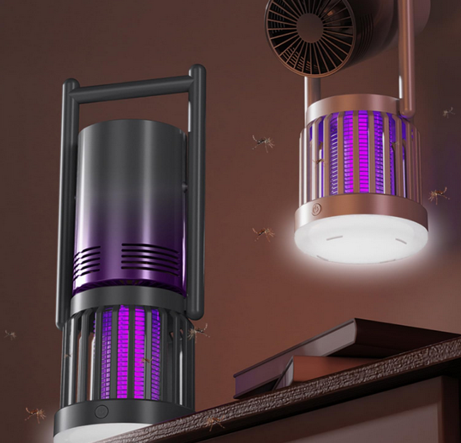 3 u 1 Zaštita od Komaraca – Ventilator, Lampa, Zapper