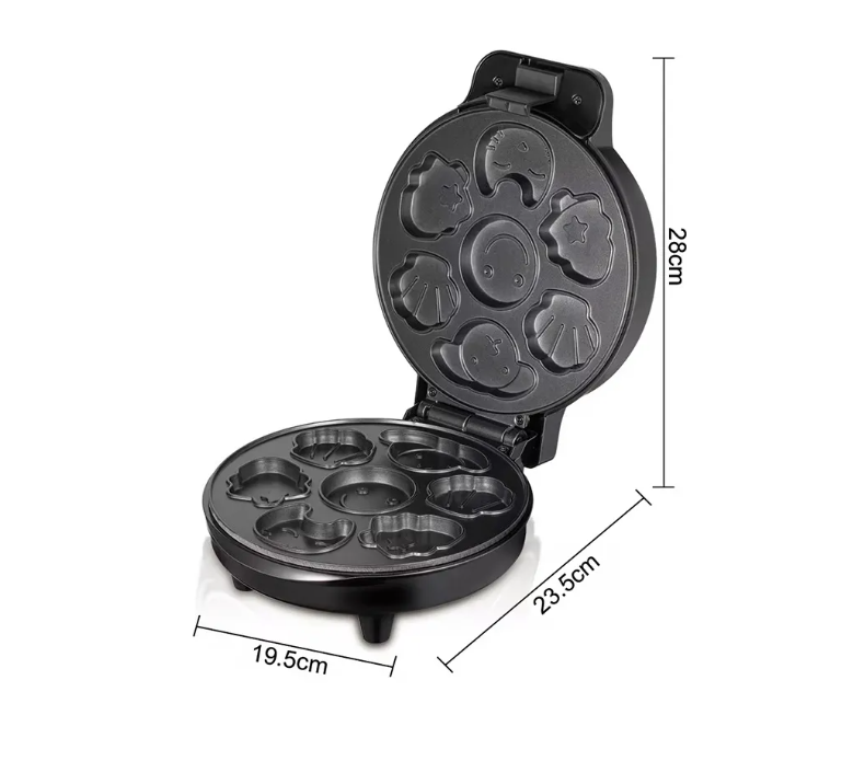 SOKANY Aparat za Galete / Waffle sa Crtanim Oblicima 1000W