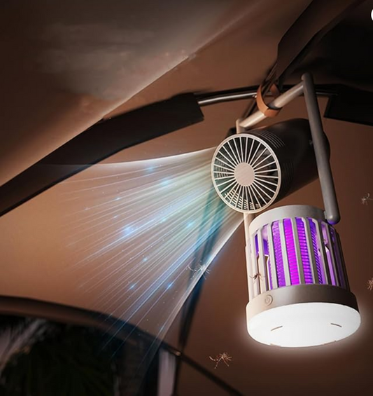 3 u 1 Zaštita od Komaraca – Ventilator, Lampa, Zapper