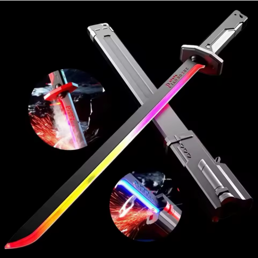 LED SVETLEĆI MAČ SA SPRAY EFEKTOM