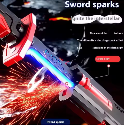 LED SVETLEĆI MAČ SA SPRAY EFEKTOM