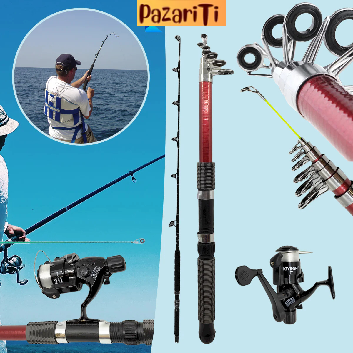 Kiyoshi komplet za ribolov – štap + mašinica