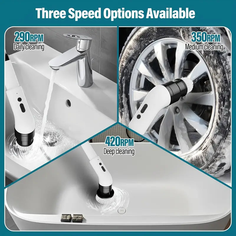 9 u 1 Bežična Električna Četka za Čišćenje