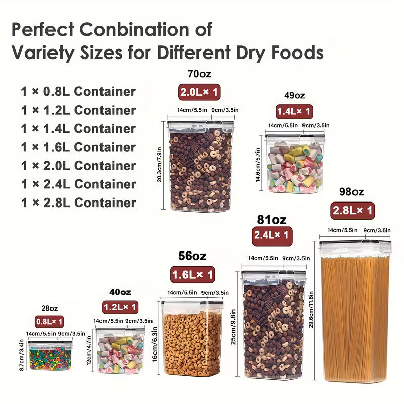 Premium set hermetičkih posuda (7 kom)