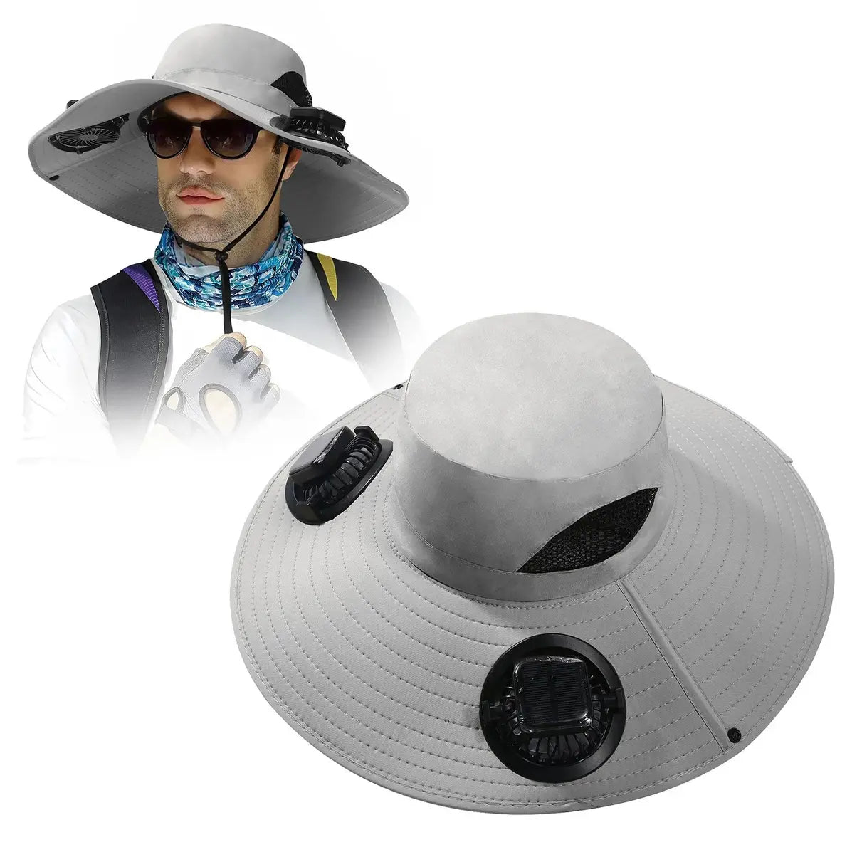 Šešir sa Solarnim Ventilatorima