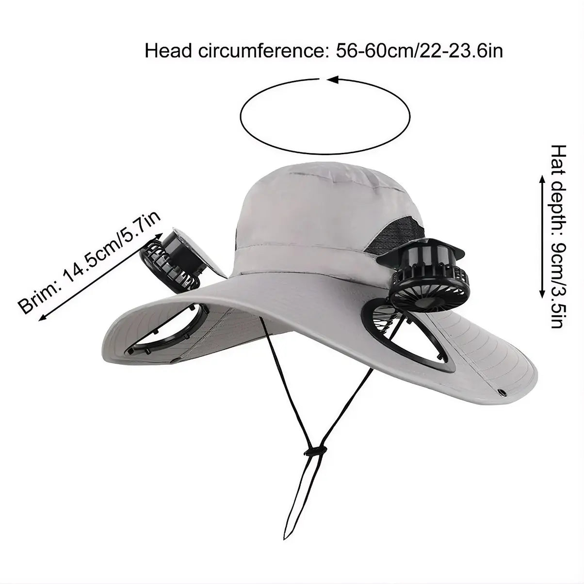 Šešir sa Solarnim Ventilatorima